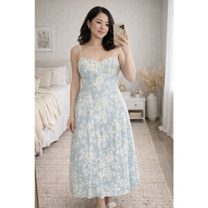 The Drop Women's Linea Spaghetti Strap Maxi Dress with Front Slit- XL Viscose